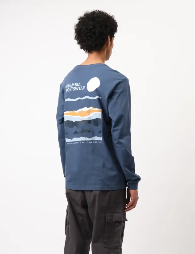 M Explorers Canyon™ LS T-Shirt Dark Mountain/Torn Sunscape Ανδρικό Μακρυμάνικο Columbia - 2054553-478 - S 2