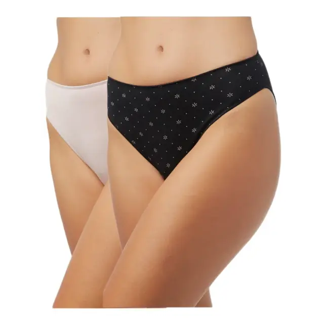Minerva Γυναικείο Slip Modal Fimelle - Διπλό Πακέτο, Χρώμα Pink-Black Daisies