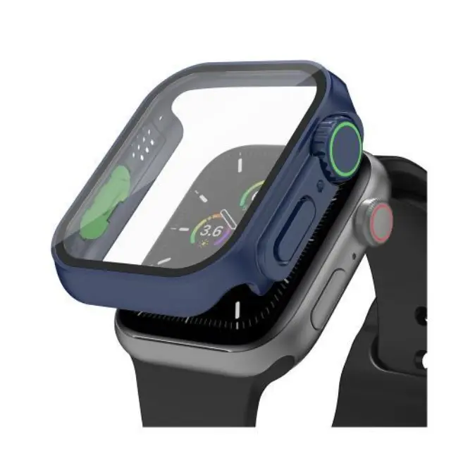 Θήκη PC με Tempered Glass Ahastyle WG115 Apple Watch 7/ 8/ 9 45mm Upgrade σε Ultra Μπλε N66871