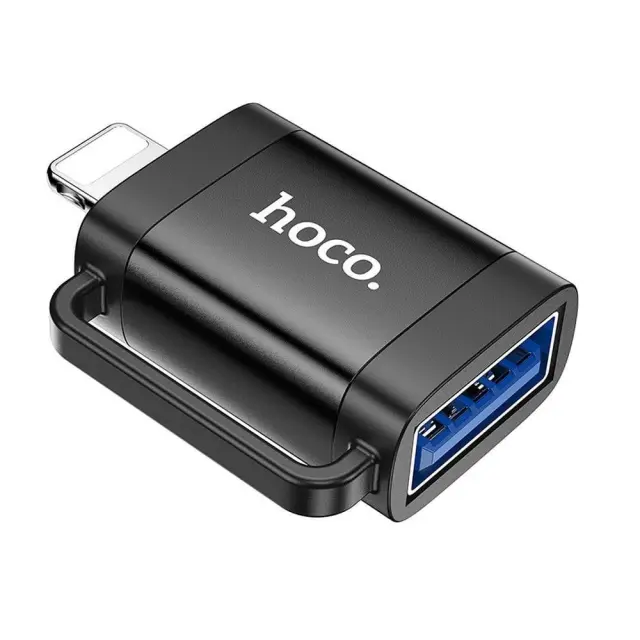 Adapter OTG Lightning to USB A Hoco UA31A black