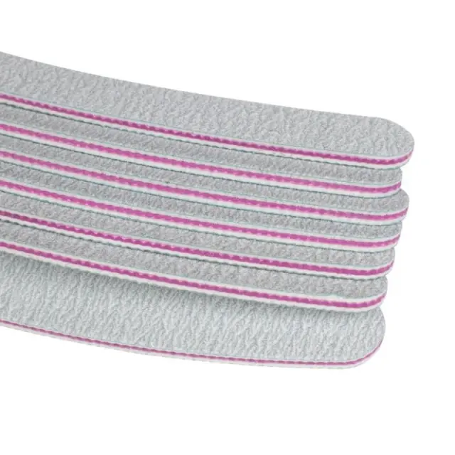 Globalnail Λίμα νυχιών Banana Διπλής Όψης 100/180 25τμχ - Nail File 039121 2