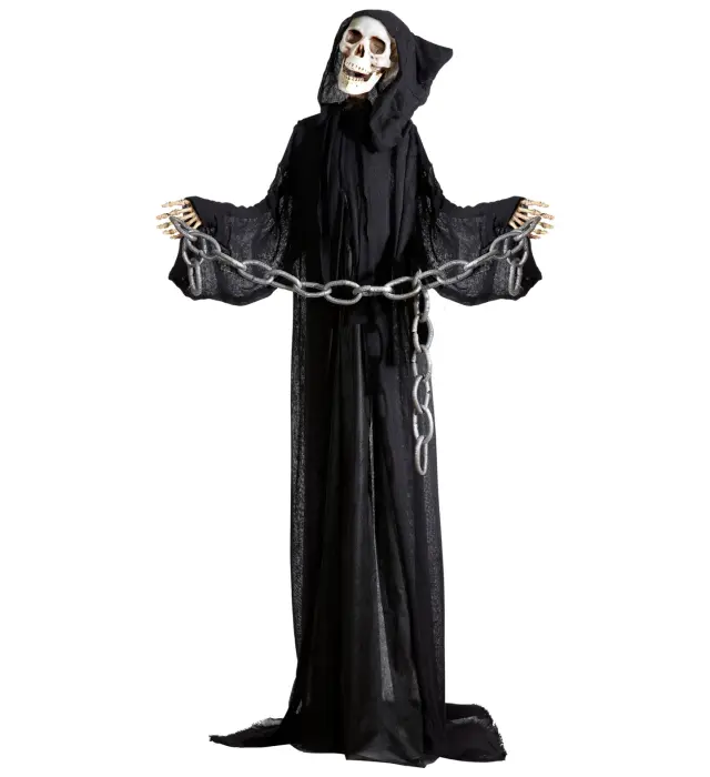 Αποκριάτικο Διακοσμητικό Grim Reaper με Ανιχνευτή Κίνησης 162εκ (Widmann) (W-01408)