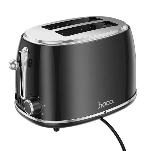 Hoco Ηλεκτρική Φρυγανιέρα 2 θέσεων 850W Μαύρη HE50 2
