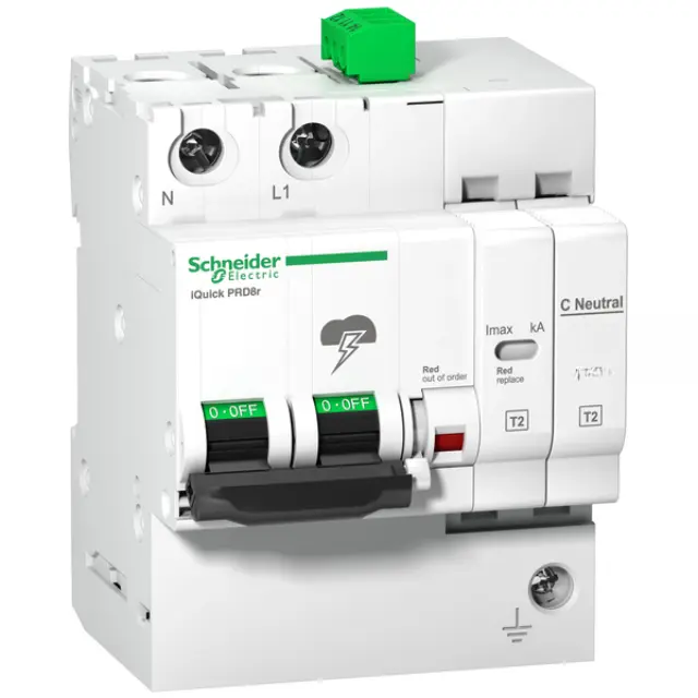iQuick PRD40r modular surge arrester - 1 pole + N - 350V - with remote transfer