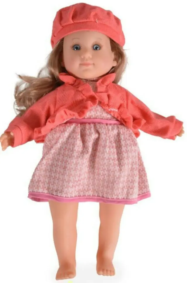 Κούκλα 46cm Moni Doll Orange Dress 99820