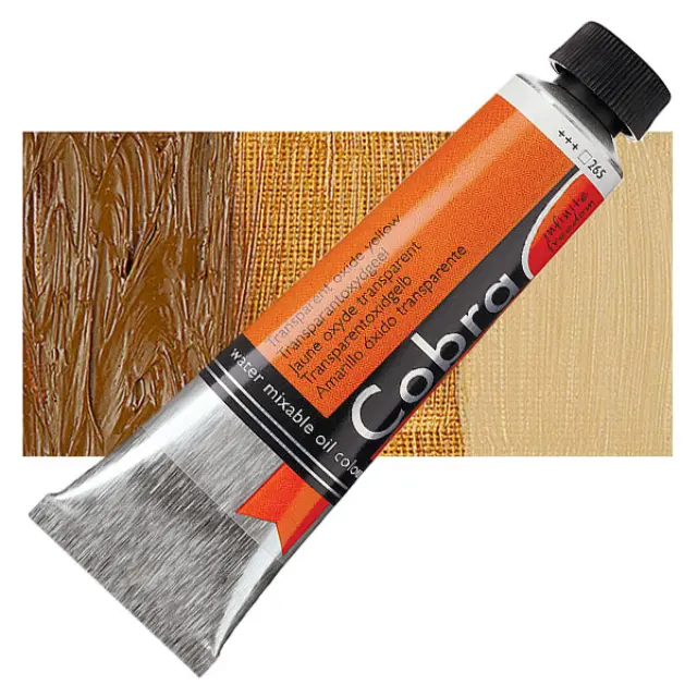 Λάδι Νερού Talens Cobra - 265 Transparent Oxide Yellow - 40ml
