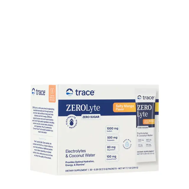 Trace Minerals ZeroLyte Stick Packs Salty Mango, 30 Packs