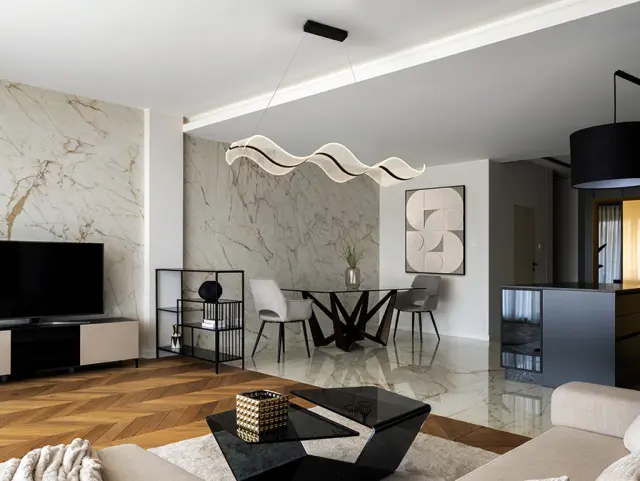 OLAS LED Κρεμαστό Φωτιστικό Μαύρο – Dimmable με CCT & Remote 2
