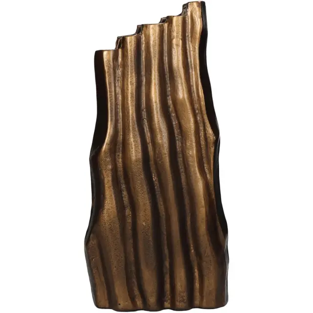 Βάζο Μπρονζέ Αλουμίνιο 15x8x32cm 3