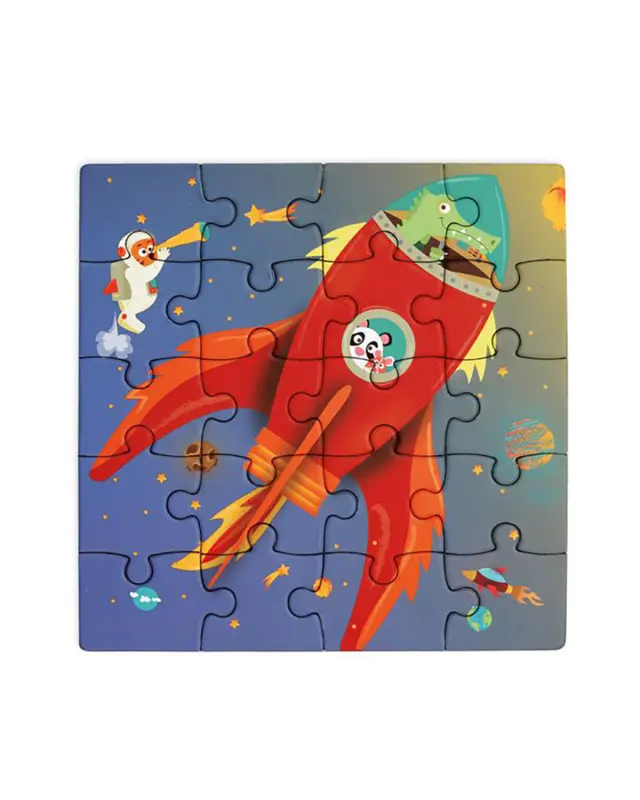 Παιχνίδι Scratch Μαγνητικό παζλ Space 20τμχ 2