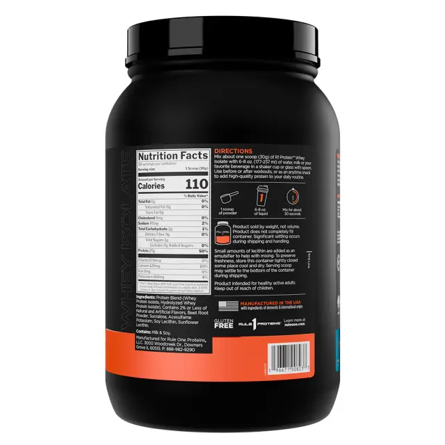 Rule1 R1 Protein Whey Isolate Fruity Cereal, 2 lbs 2