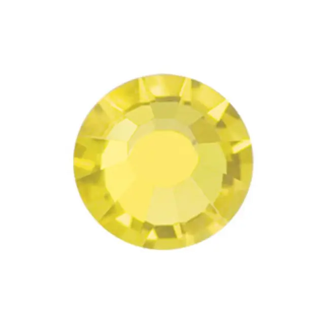 Preciosa VIVA 12 Citrine SS34 Flat Back - 9τεμ