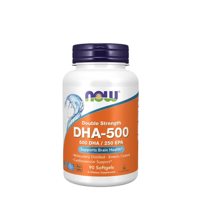 Now Foods DHA-500, Double Strength Softgels 90 Softgels