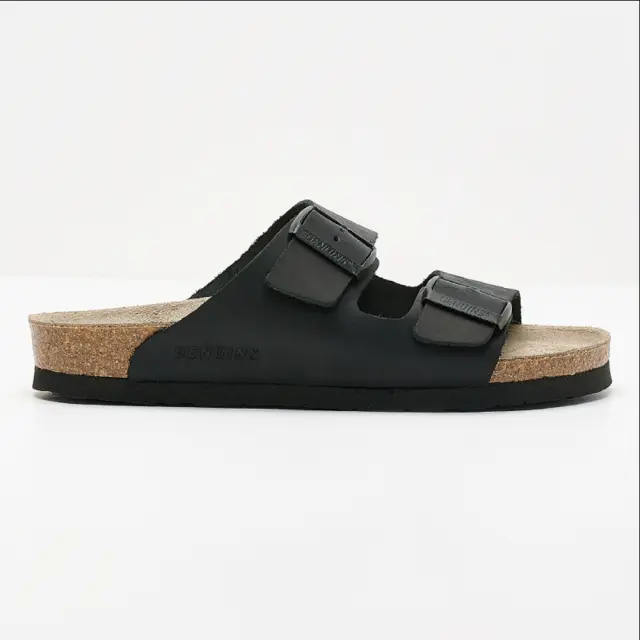 Genuins Πέδιλα Unisex δέρμα Μαύρο GEN/HAWAII APURE BLACK
