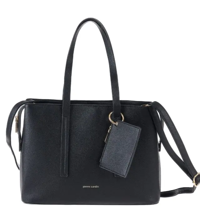 Γυναικεία τσάντα Pierre Cardin με πορτοφόλι, μαύρη , Gn60 3472 2