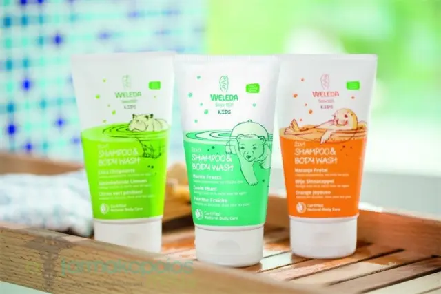 Weleda Kids 2in1 Shampoo & Body Wash Lime Παιδικό Αφρόλουτρο & Σαμπουάν 2 σε 1 με Άρωμα Δροσερό Μοσχολέμονο, 150ml 2
