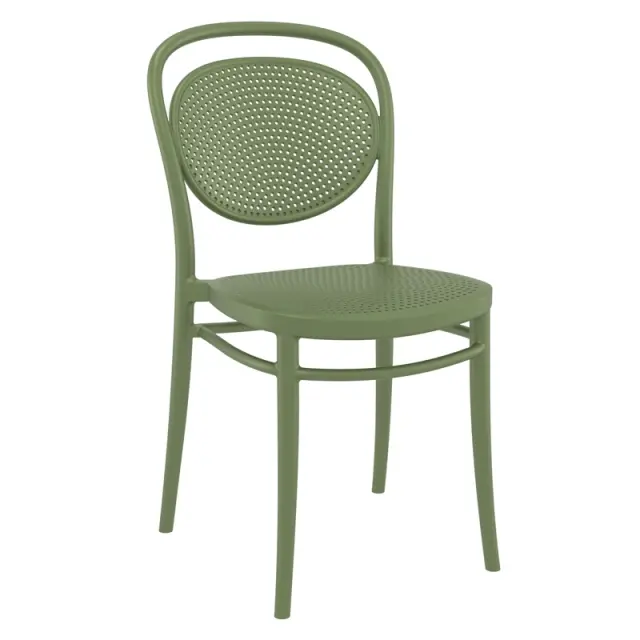 Καρέκλα Στοιβαζόμενη MARCEL Olive Green PP 45x52x85cm
