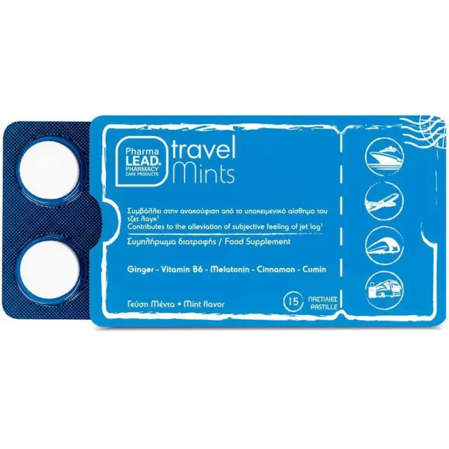 Pharmalead Travel Mints Συμπλήρωμα για τον Ύπνο 15 παστίλιες Μέντα