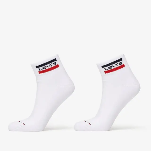 Κάλτσες Levi's Mid Cut 2 Ζεύγη 37157-0773 Άσπρο - 35-38