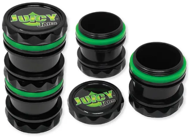 Δοχείο Αποθήκευσης Juicy Smell Proof Μαύρο-Πράσινο - 3 parts (120x60mm)