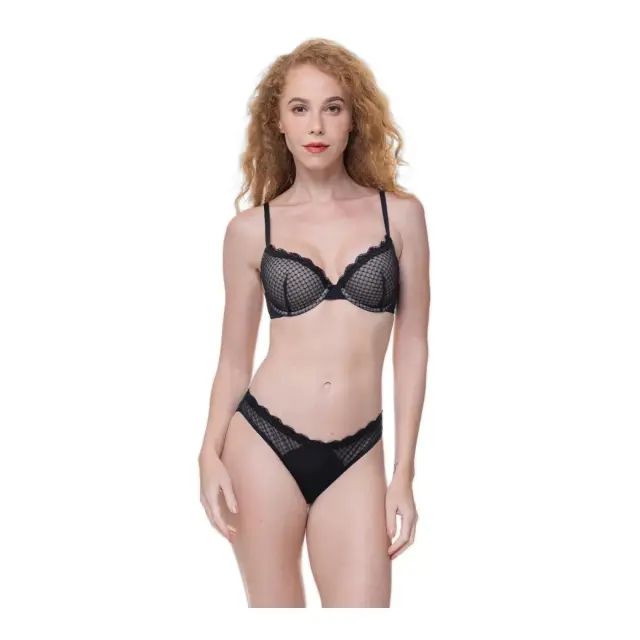 DORINA Γυναικείο Slip Aidan Brief - Διπλό Πακέτο, Χρώμα Μαύρο-Μπεζ - M 3