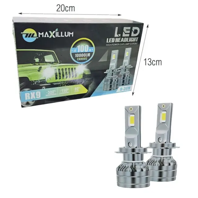 Λάμπες Αυτοκινήτου LED Canbus RX9 10000LM 9-36V H7 - LED Headlight Bulbs 081233 2