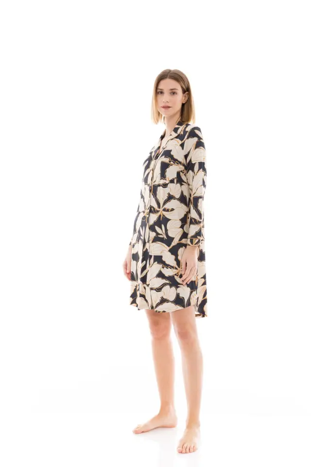 W1331 - Type - NIGHTGOWN BUTTONED GOLD LEAF 2