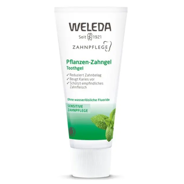 Weleda Plant Gel Toothpaste Φυτική Οδοντόκρεμα Τζελ χωρίς Φθόριο για Ευαίσθητα Ούλα 75ml