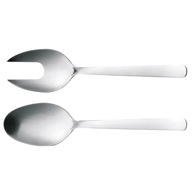 Fiskars - FunctionalForm Salat Cutlery 2 Pieces - Matt Steel - Home and Kitchen