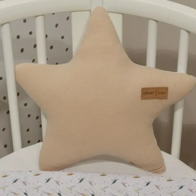 ΔΙΑΚΟΣΜΗΤΙΚΟ ΜΑΞΙΛΑΡΙ ΑΣΤΕΡΙ ΔΙΠΛΗΣ ΟΨΗΣ BABY OLIVER DES.404 BEIGE