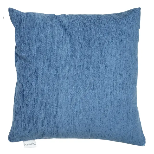 Διακοσμητικό Μαξιλάρι 42x42 Με Γέμιση Anna Riska 1300 Denim 100% Chenille