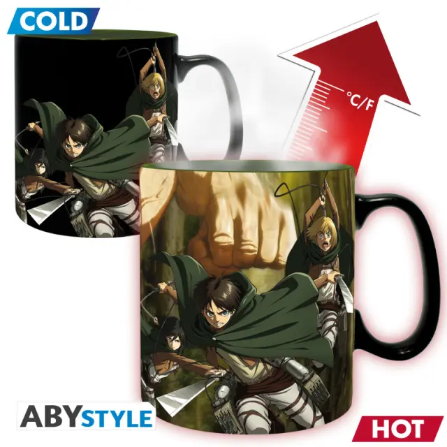 Κούπα κεραμική ATTACK ON TITAN Mug Heat Change 460 ml TitanS3 V2 ABYMUGA436
