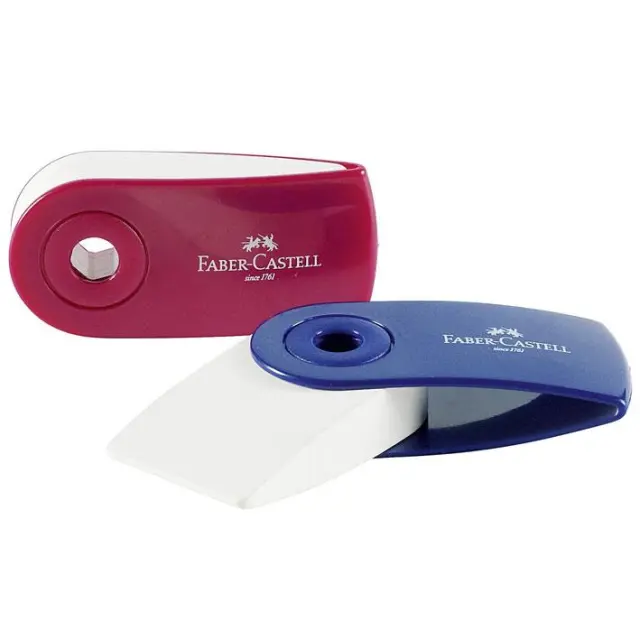Γομολάστιχα Faber Castell Sleeve Red-Blue 182401