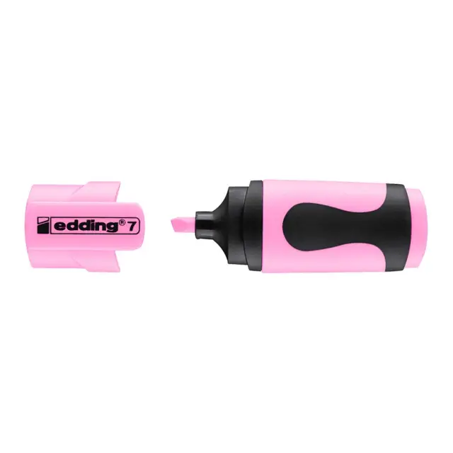 Mini Μαρκαδόρος Υπογράμμισης Edding E-7 Pastel Ροζ 138 (Edding)