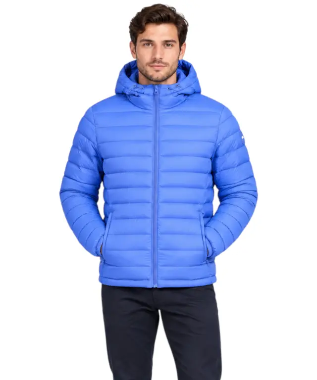 Cavalli Class - Ανδρικό Χειμερινό Μπουφάν Slim Fit WXT40AFT035-05048 Γαλάζιο