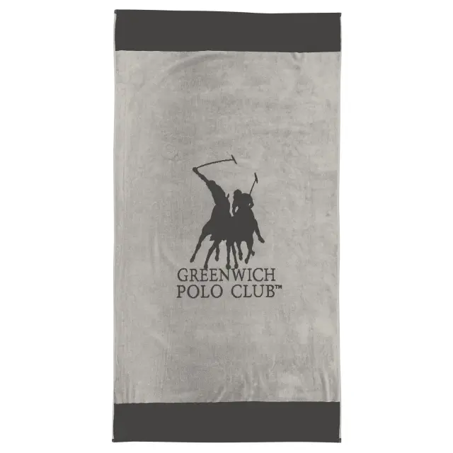 Πετσέτα Θαλάσσης 90x170 400gsm Essential Greenwich Polo Club 4045 Grey 100% βαμβακερό