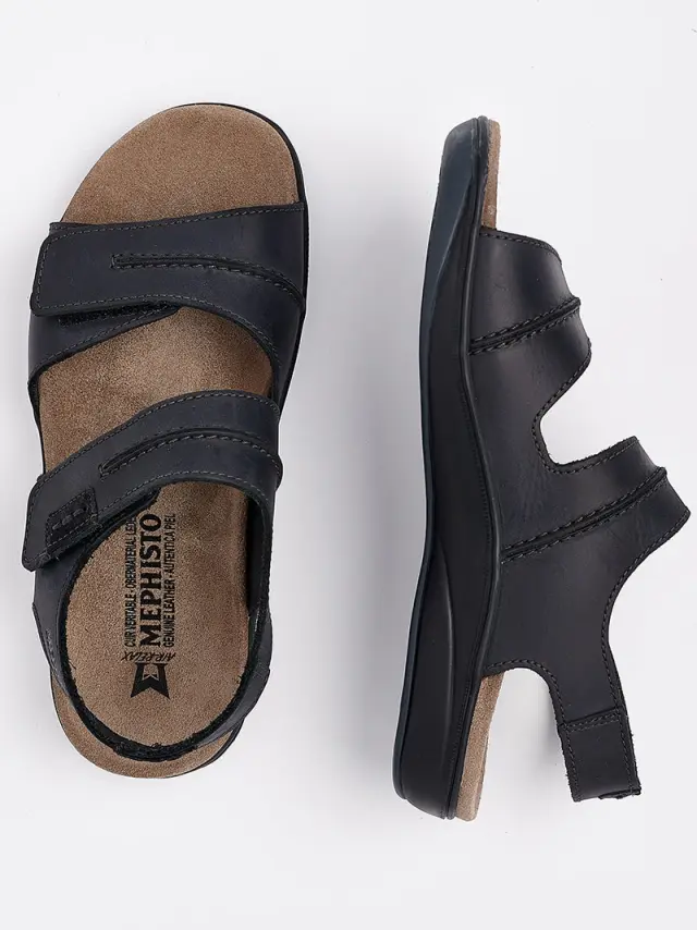 Mephisto Πέδιλα Ανδρικό δέρμα Μαύρο MEP/SAGUN BLACK 3