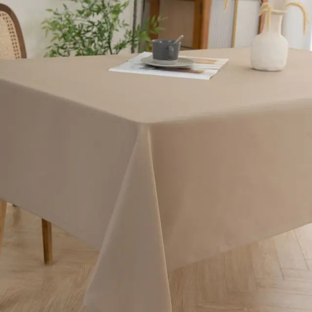 Τραπεζομάντηλο 150x150 Beauty Home Supreme Art 8491 Beige 100% Πολυέστερ 3
