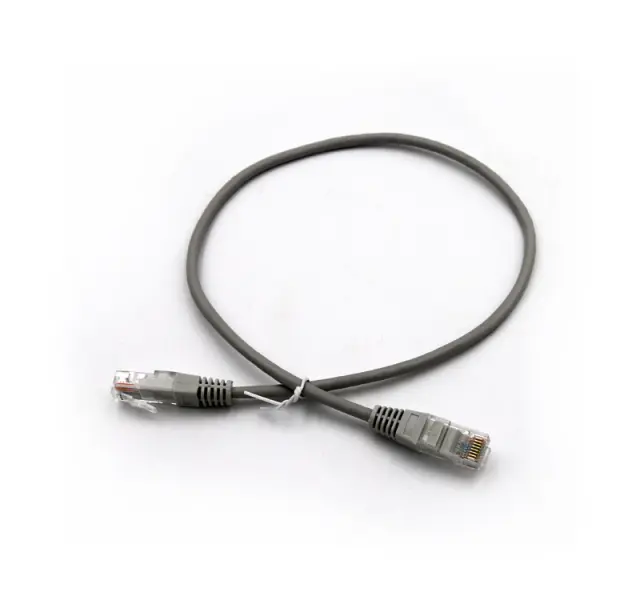 ΚΑΛΩΔΙΟ UTP Cat5e ΧΑΛΚΟΥ(CU) 4x2x7*0.16mm 0.5m PRO ΓΚΡΙ