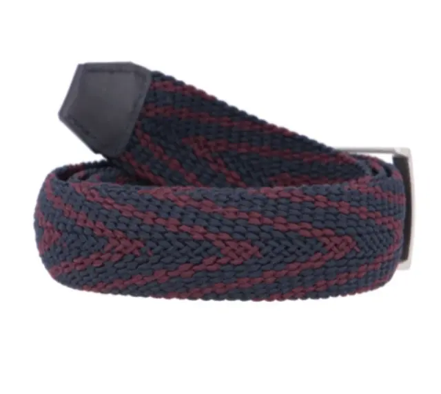 Tommy Hilfiger Ανδρική Μεσαίου Φάρδους Υφασμάτινη Ζώνη Πλεκτή Adan Stripe 3.5cm Πολύχρωμη 105cm 2
