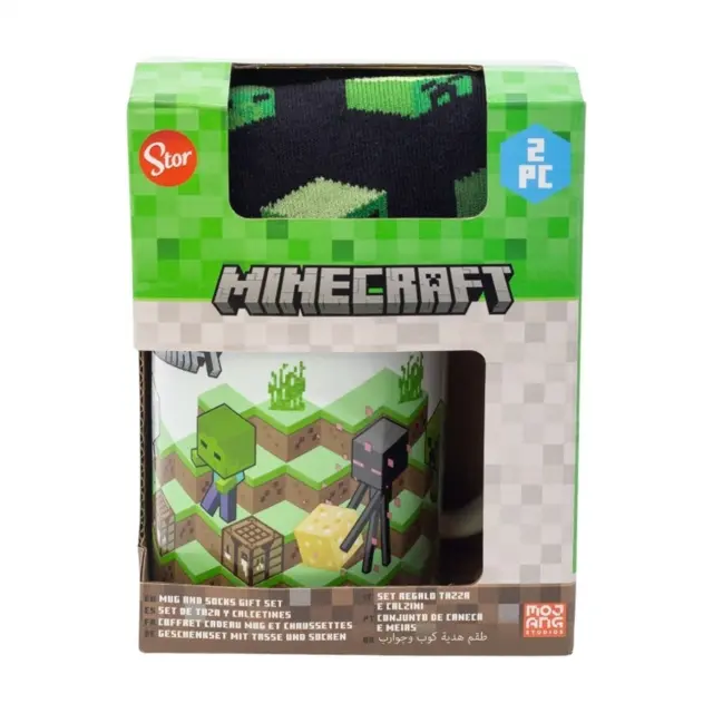Σετ κεραμική Κούπα 325ml & Κάλτσες (size 31-38) Minecraft Set Mug & Kids Socks 88144