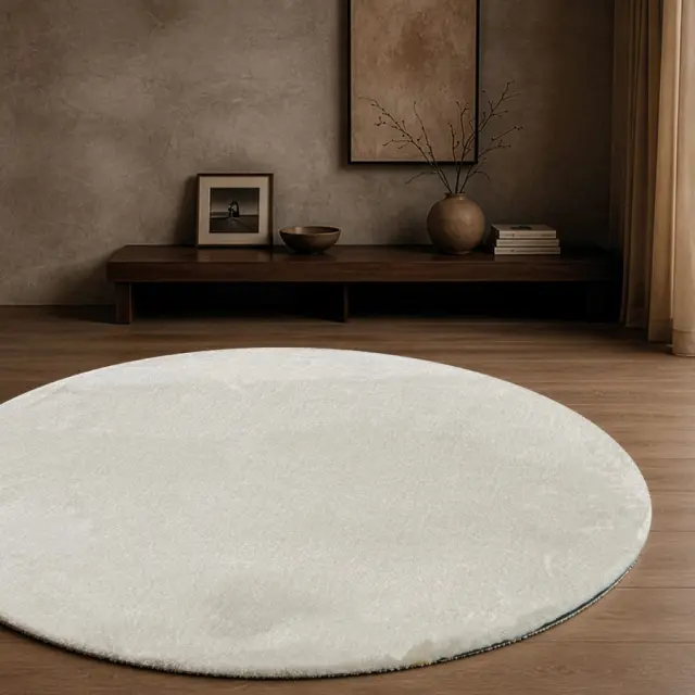 Χαλί Mellow 01 Ivory Ροτόντα Teoran Ροτόντα Φ120 cm