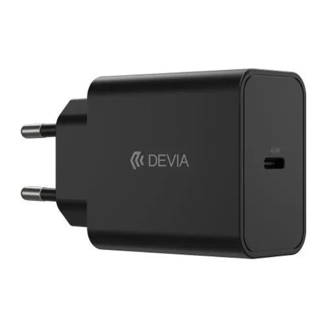 Φορτιστής Ταξιδίου Ταχείας Φόρτισης Devia GS-W45A0948 45W με Έξοδο USB C PD Rocket Μαύρο N66999