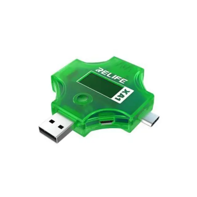 Διαγνωστικό USB A και USB C Relife XA1 με Οθόνη Μέτρησης Τάσης - Κατανάλωσης - Φόρτισης N65328