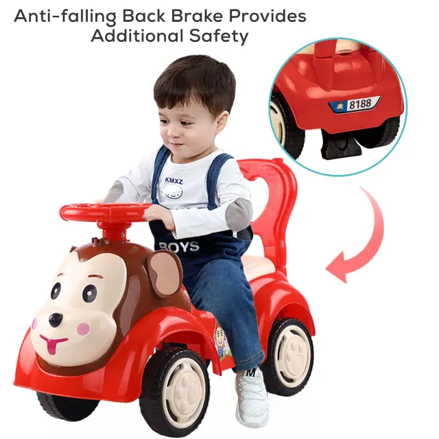 Περπατούρα Ride On Αυτοκινητάκι Κόκκινο για 12+ Μηνών 2