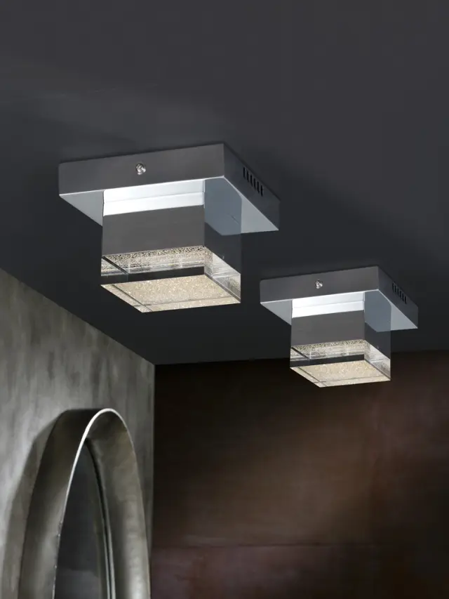 Prisma 475168 led φωτιστικό οροφής χρώμιο