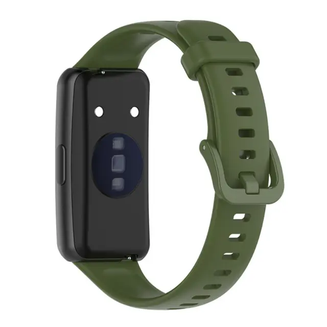 Ανταλλακτικό Λουράκι Σιλικόνης για Huawei Band 7- Army Green OEM 3