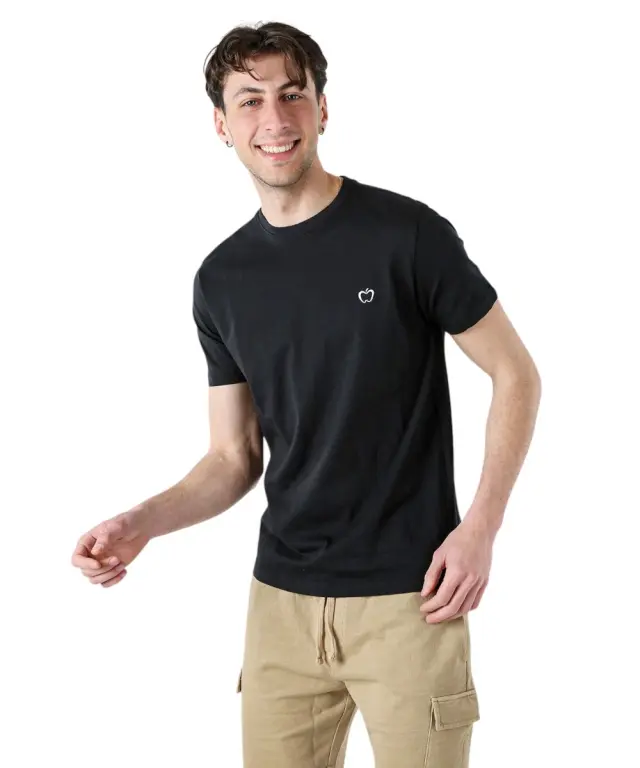 Baci & Abbracci - Ανδρικό T-shirt Crew Neck with Logo BAM3381-NERO Μαύρο - 2XL 2