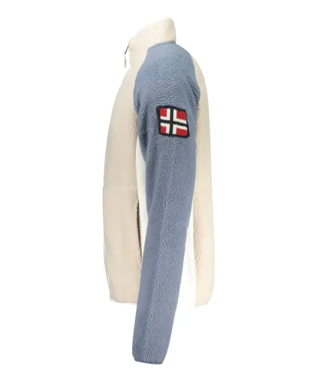Norway Nautical School - Ανδρική Ζακέτα Φούτερ Fleece 859503-ROPE Μπεζ 3
