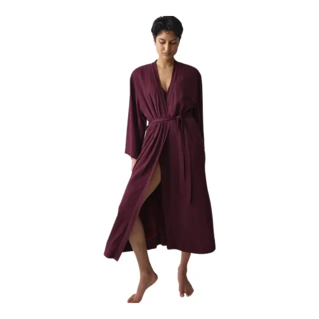 Triumph Γυναικεία Ρόμπα Amourette Jacquard Long, Χρώμα Claret